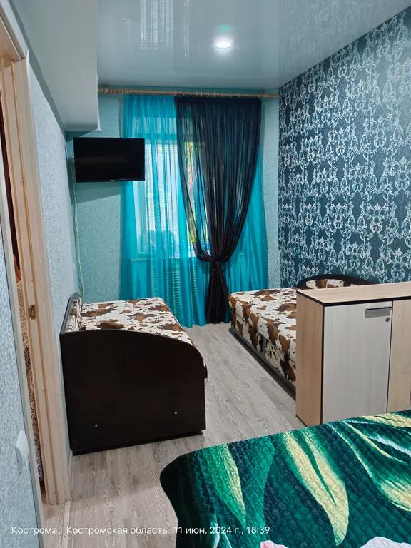 Двухкомнатная у Волги, 6 раздельных спальных мест