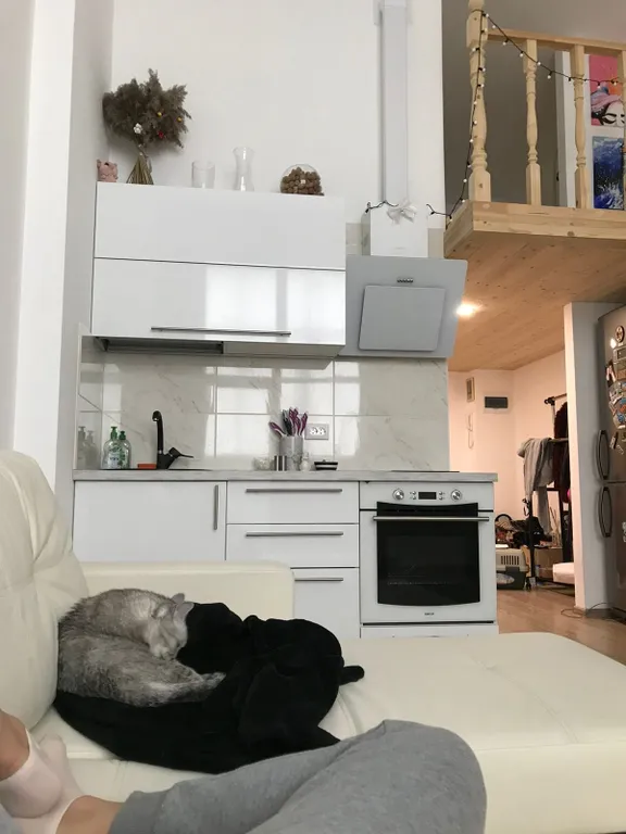 Уютная студия со вторым этажом