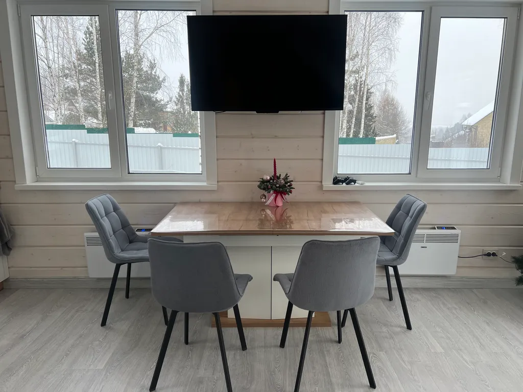 Дом в стиле Барнхаус на берегу реки Ока