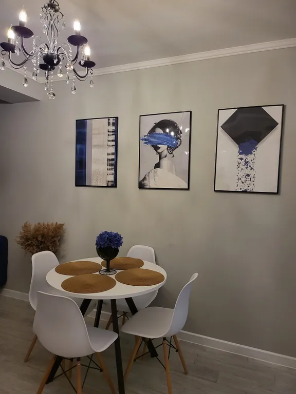 Уютная квартира в центре с видом на ночной город