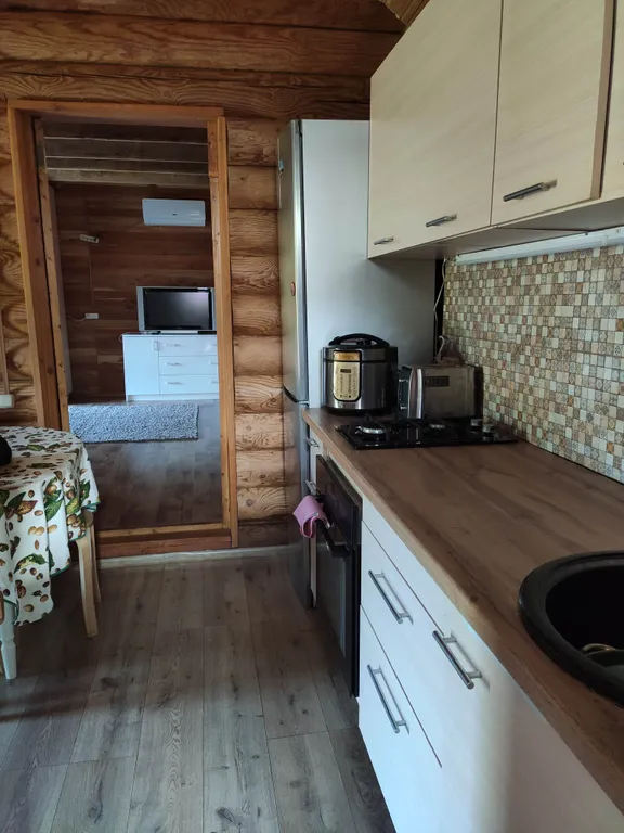 Дом 40m2 — чан, терраса 40m2, вид на горы