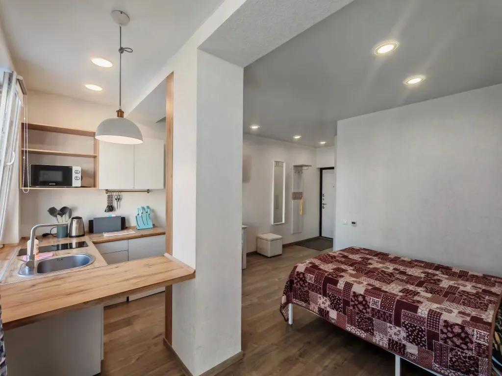 Уютная квартира-студия в центре горнолыжного курорта Красная поляна