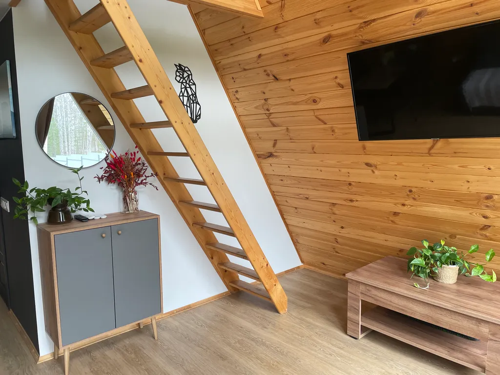 Уютный дом А-фрейм На воздухе