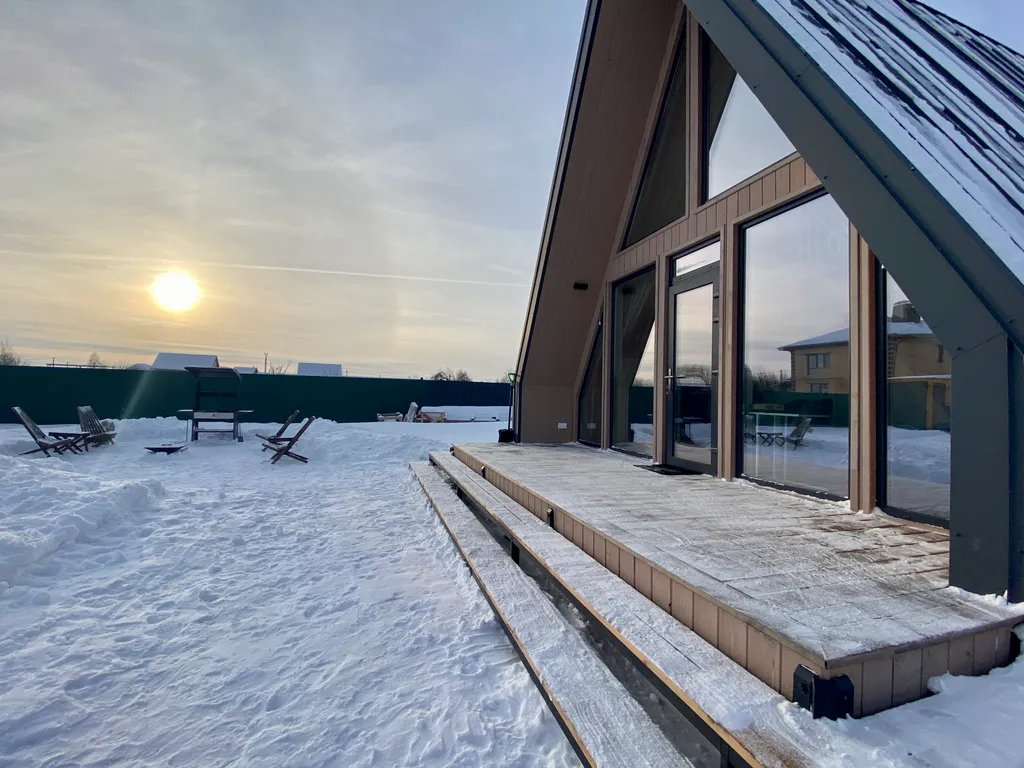 Уютный современный дом барнхаус