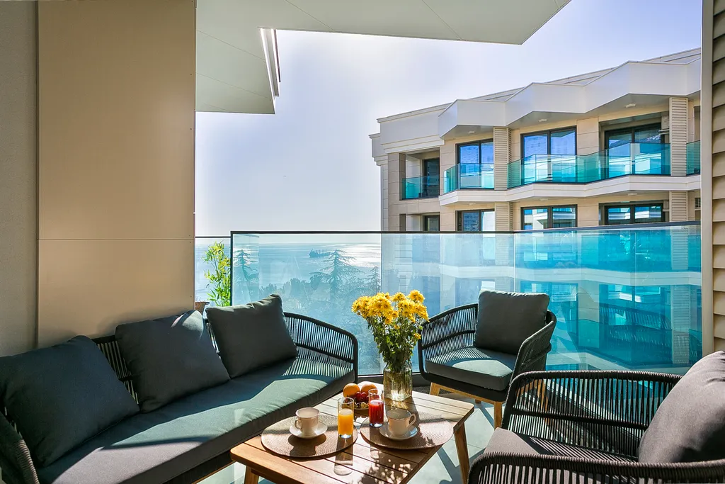 Стильная квартира Чайка с видом на море