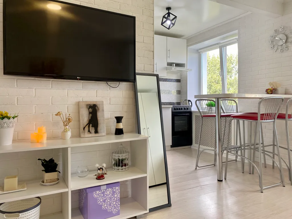 Уютная студия с видом на вулкан