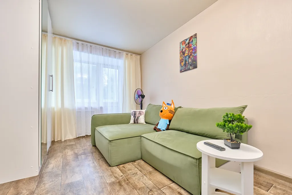 Однокомнатная квартира с балконом вместительность на 4 человека