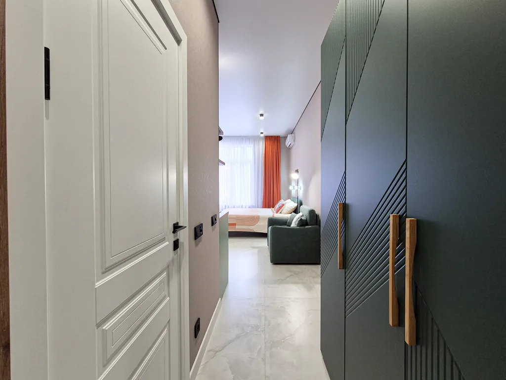 Летняя студия с дизайнерским ремонтом