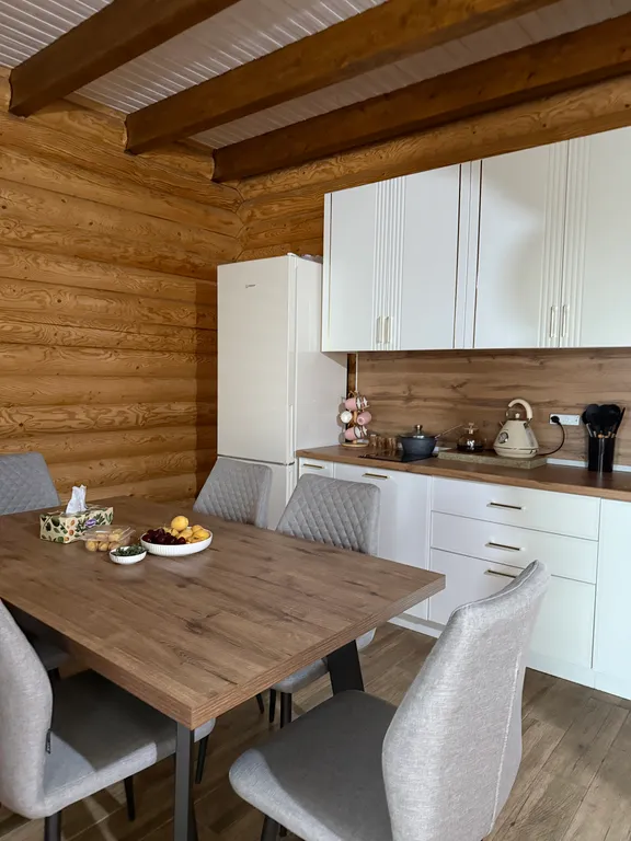 Дом из брусьев с сауной и с видом на море