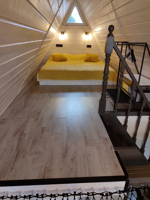 Уютный дом треугольник А-фрейм рядом с морем и озером