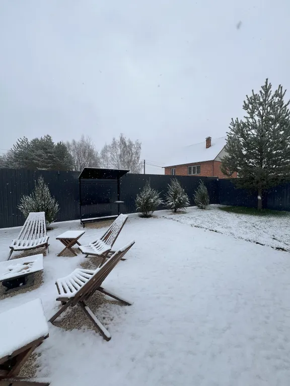 Коттедж Коттедж Барн с панорамными окнами, террасой, баней и купелью — Петровское