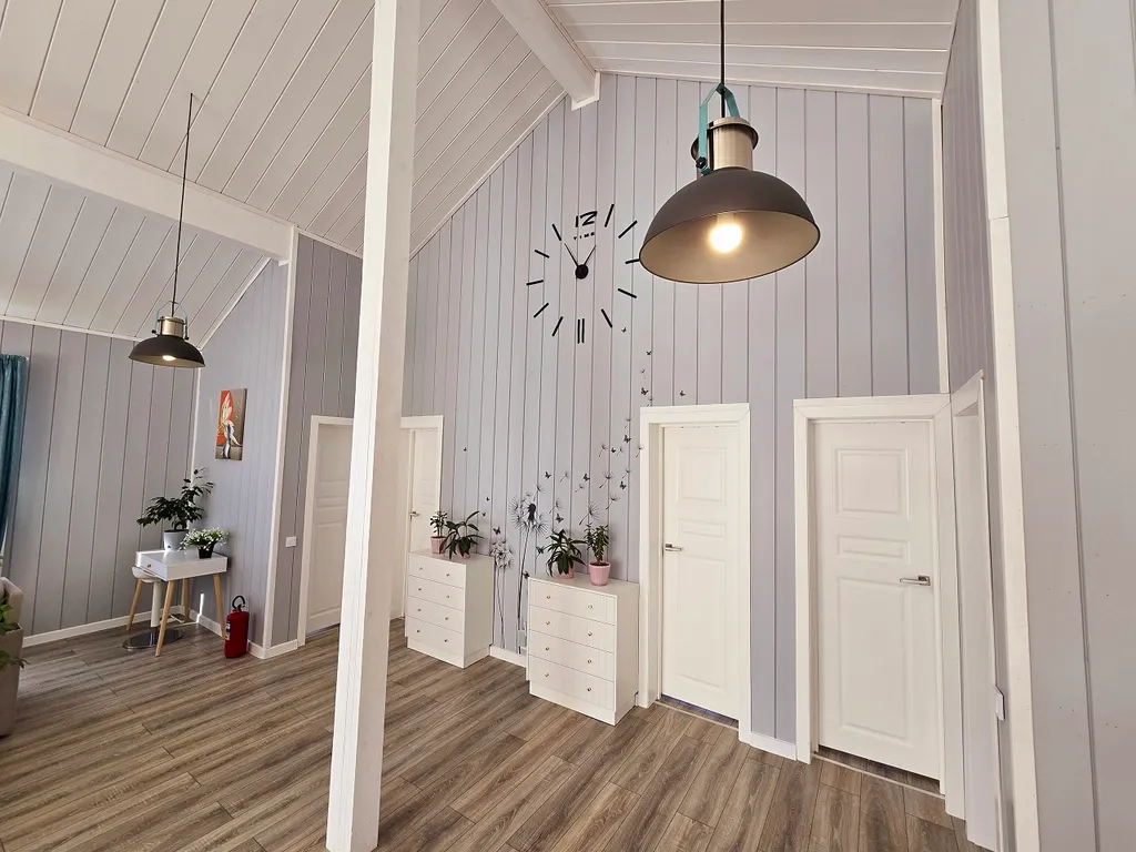 Семейный релакс-дом у реки с баней