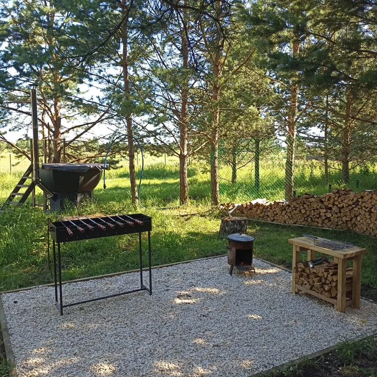 Новый домик с чаном, в тихом красивом месте