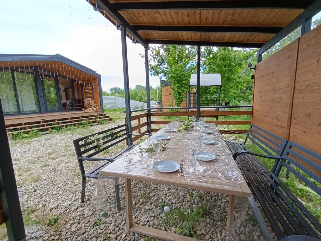 Коттедж Уютный дом у берега реки с баней — Горячий Ключ