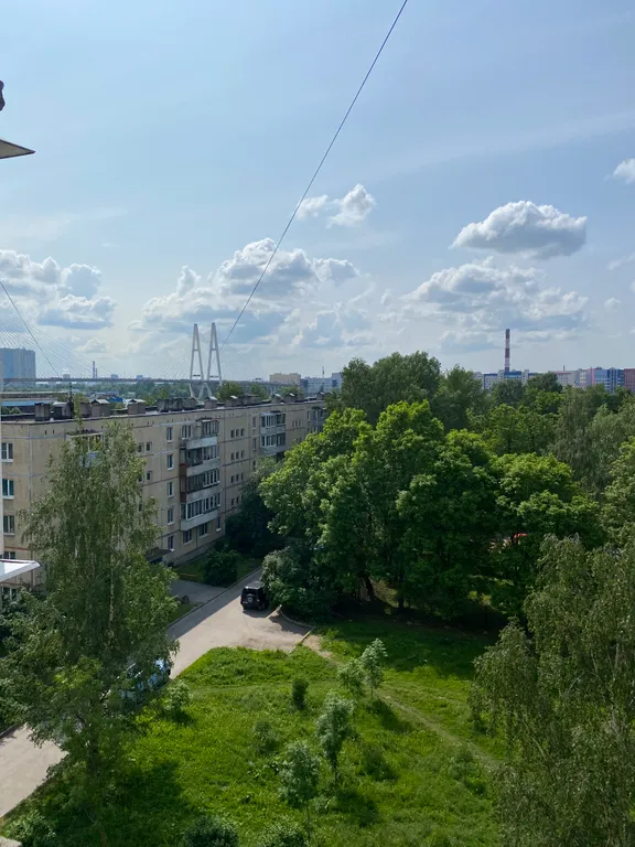 Квартира Уютная квартира с видом на Неву и красивый Вантовый мост — Санкт-Петербург