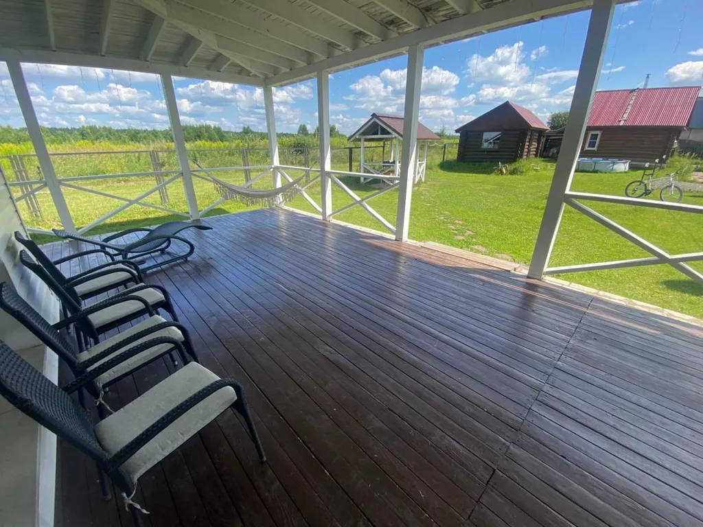 Большой стильный дом с панорамой на сосновый бор в 15км от НН с баней