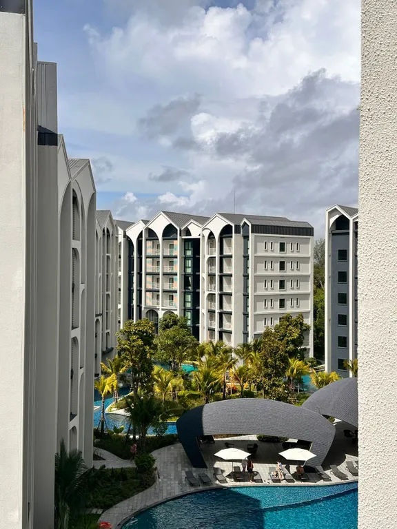 Квартира с одной спальней, пляж Наи Янг, вид на горы и бассейн 6й этаж