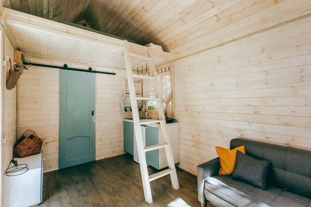 Уютный домик в сосновом лесу