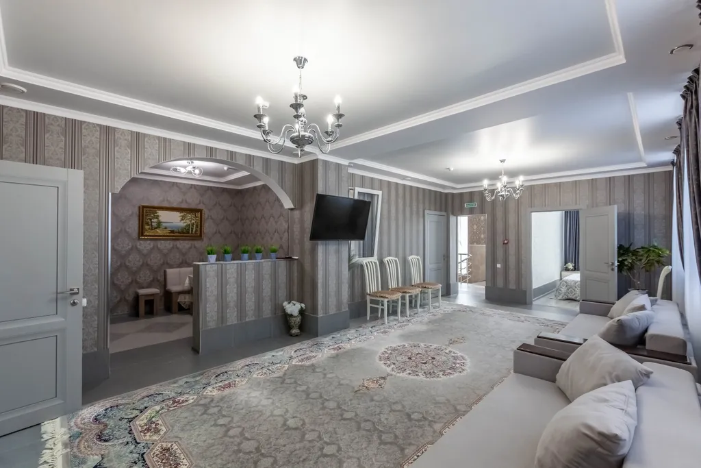 Трёхкомнатная квартира с евроремонтом в новом двухэтажном здании