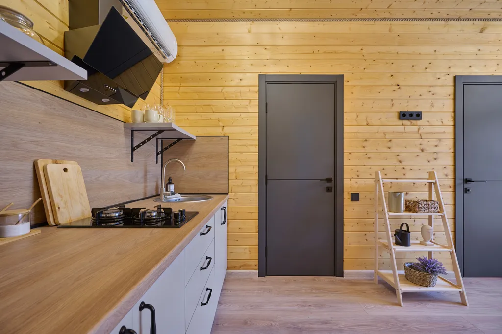 Коттедж Коттедж Уютное шале с 1 спальней + гостиная с кухней и ванной комнатой — Мезмай