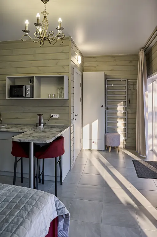 Шале для двоих, пешая доступность горнолыжных трасс