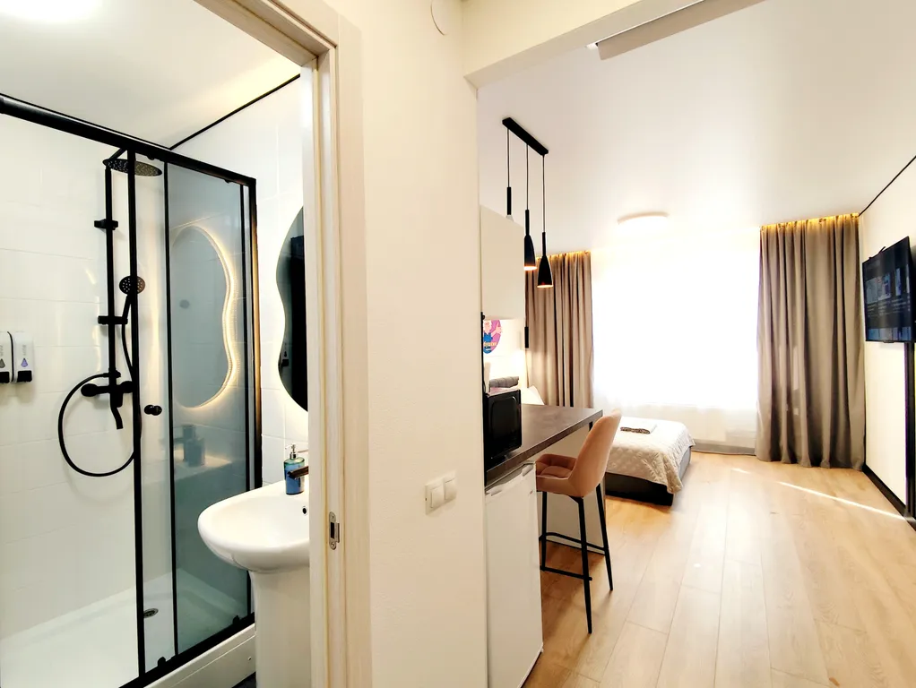 Студия с кондиционером в новом доме