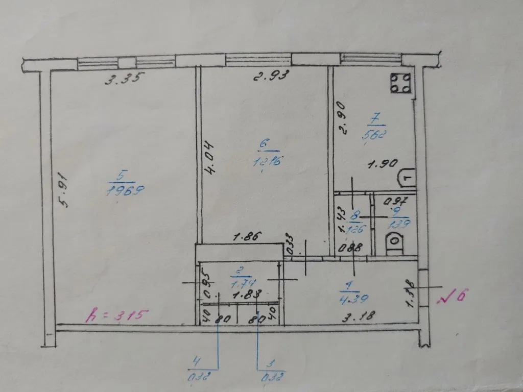 Квартира Просторная чистая квартира для Вас — Волхов