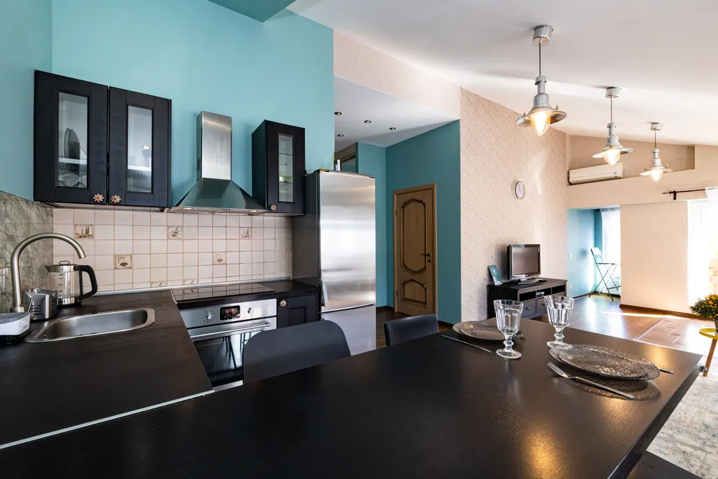 Просторная квартира с видом на горы