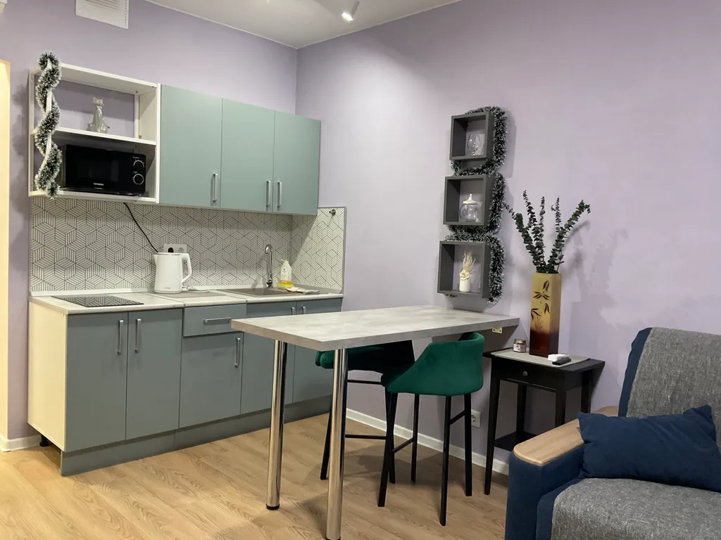 Вау! Новая уютная студия близко к аэропорту, универ-там, короткая ветка