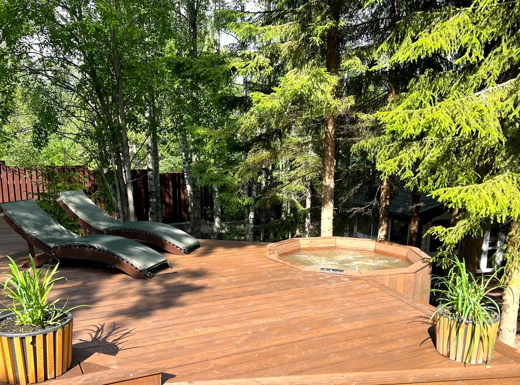 Коттедж Коттедж Уединённый лесной комплекс Финский Лес у моря — Приморск