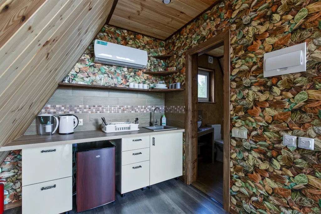 Афрейм (дом-шалаш) ОСЕНЬ с баней