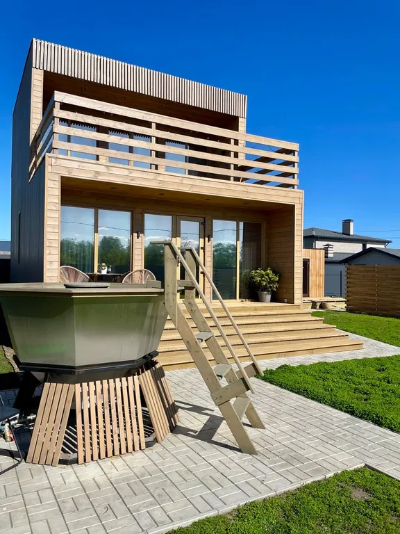 Коттедж Cube House на берегу Волги — аренда посуточно в Ульяновск