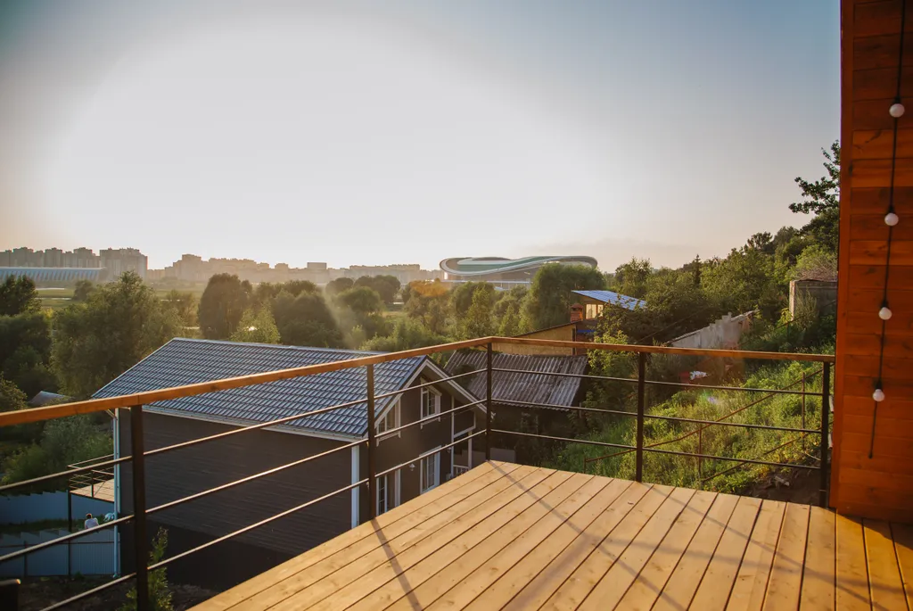 Коттедж Домик A frame с потрясающим видом на Казанку (white) — Казань