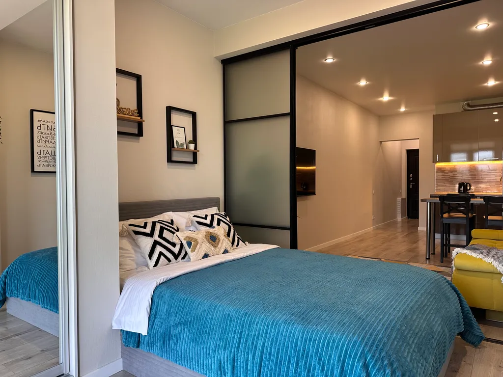 Уютная квартира с видом на море и горную реку в ЖК Солнечный Дагомыс