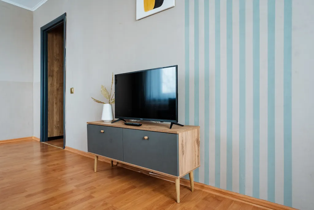 Квартира с четырьмя раздельными спальными местами.