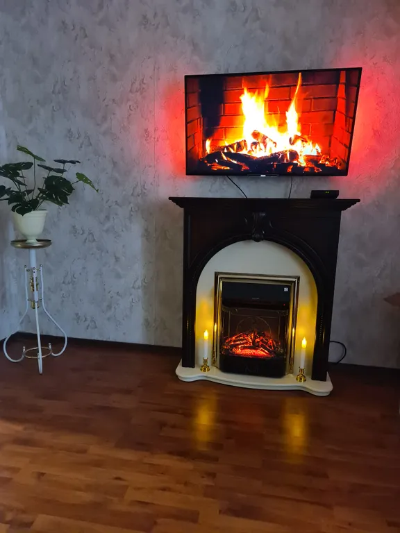 Комфортная тёплая квартира с камином возле двух стоматологий