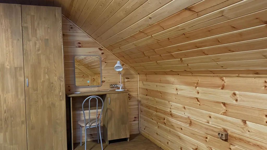 Дом Тихий Бор в березовом лесу