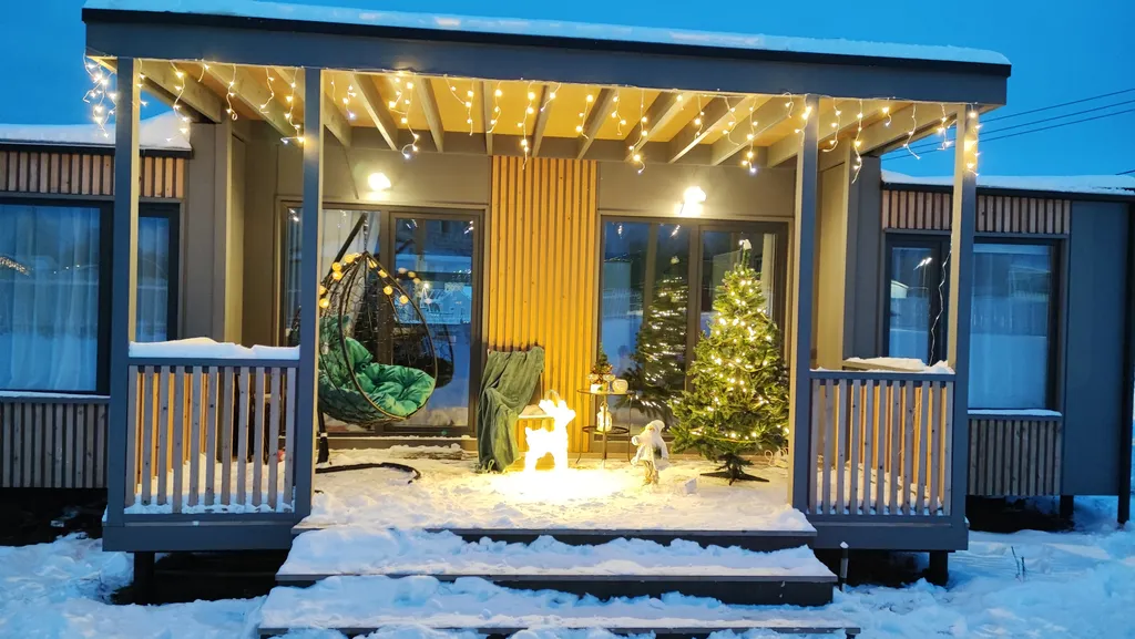 Новый современный стильный дом у озера Суходолье