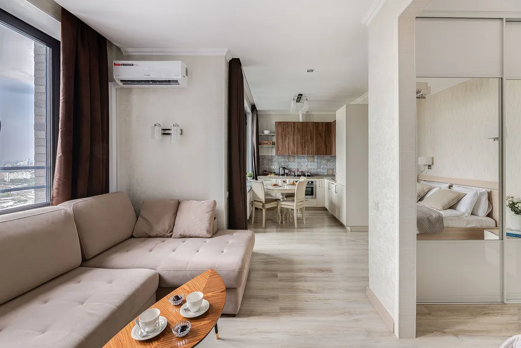 Квартира Дизайнерские апартаменты Sky Relax на 37м этаже жилого небоскреба — Москва