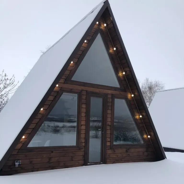 Коттедж Треугольный домик с видом на горнолыжку — аренда посуточно в Хвалынск