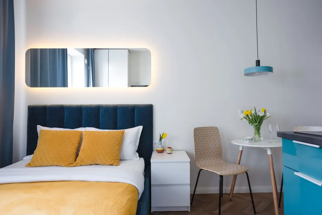 Квартира Квартира Стильная студия Бирюзовая в центре — Калининград