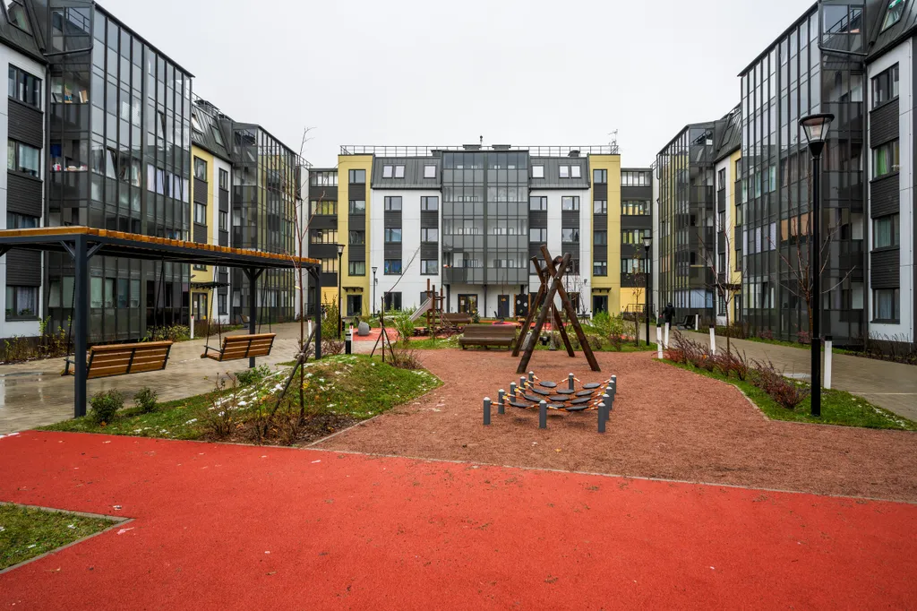 Квартира Светлая и комфортная квартира в ЖК Юттери — Колпино