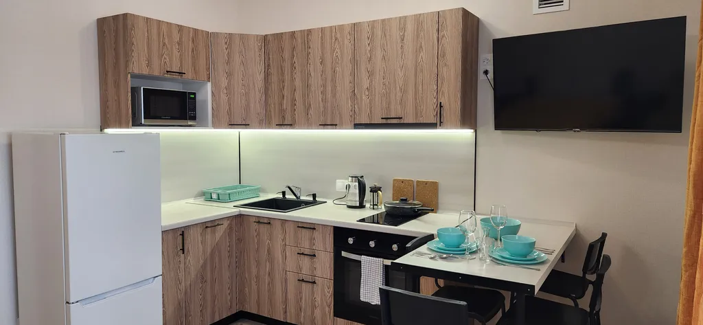 Квартира Квартира Cтудия Wooden apart для 1-4 гостей в 5 минутах пешком от метро Горки — Казань