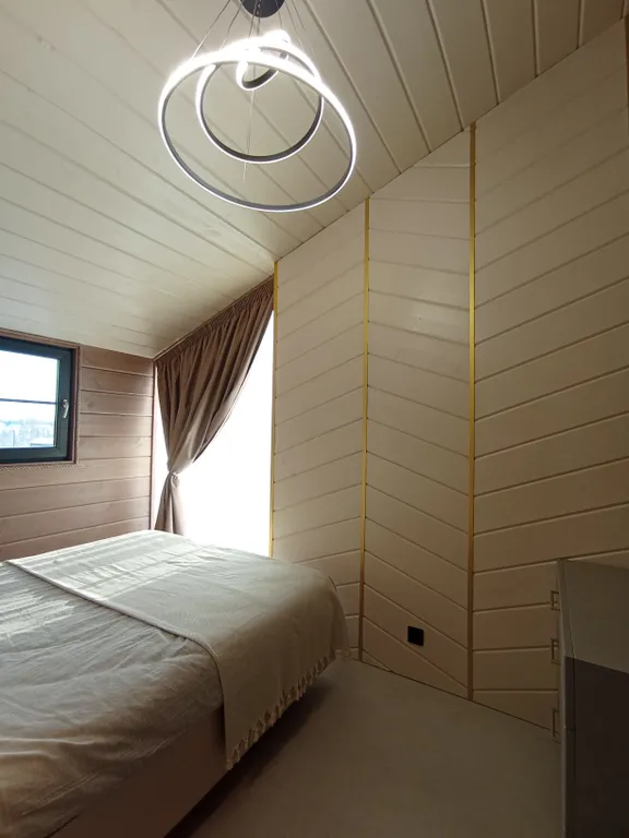 Панорамный дом с видом на лес и банным чаном