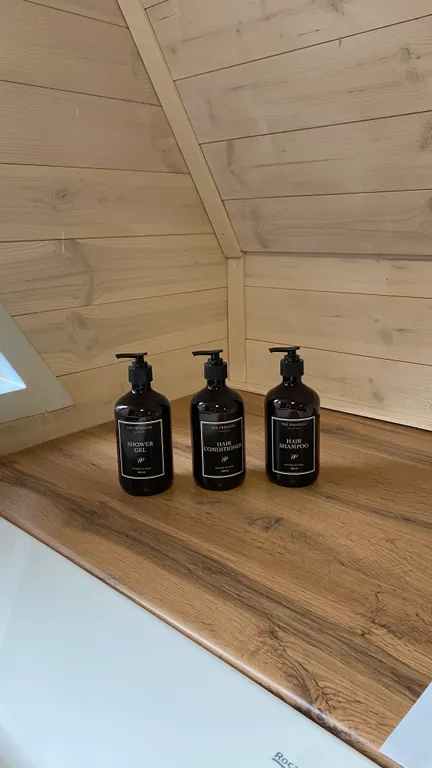 Дом с чаном среди соснового леса