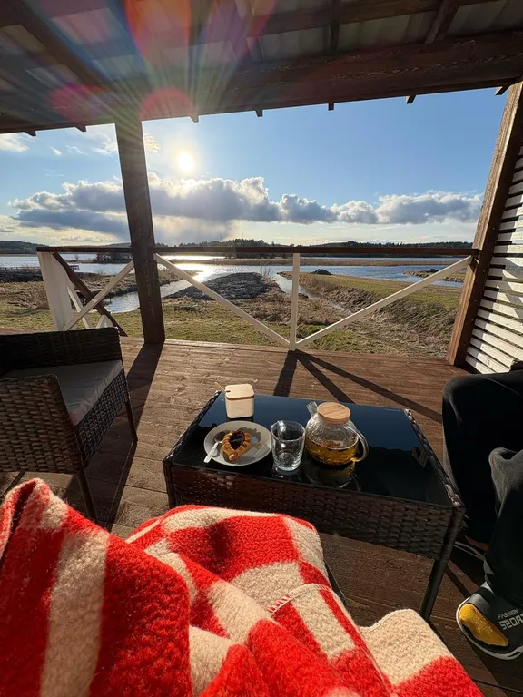 Уютный домик на берегу Ладожского озера с сауной и баней