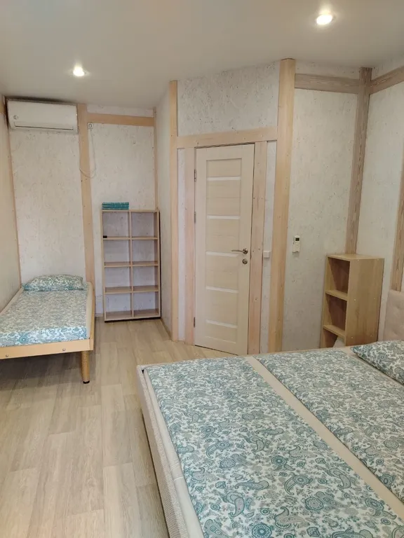 Трёхместный номер с летней кухней на лоджии, теплым бассейном