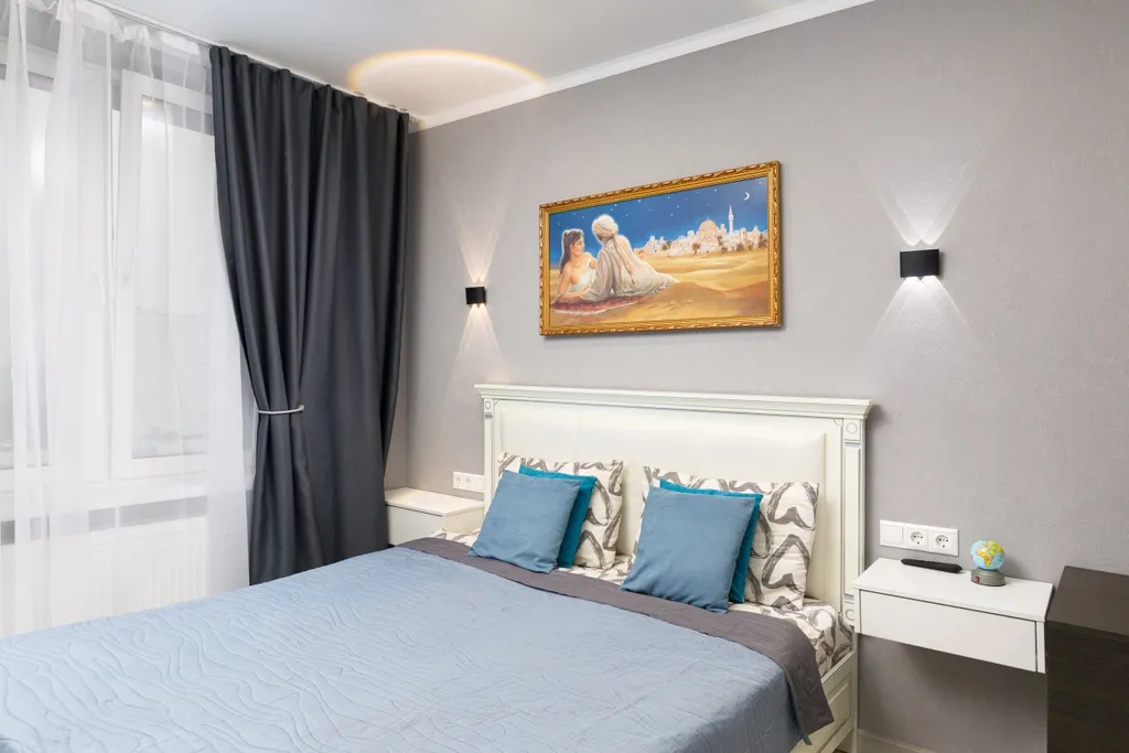 Новая однокомнатная квартира с красивым видом на ночные Люберцы