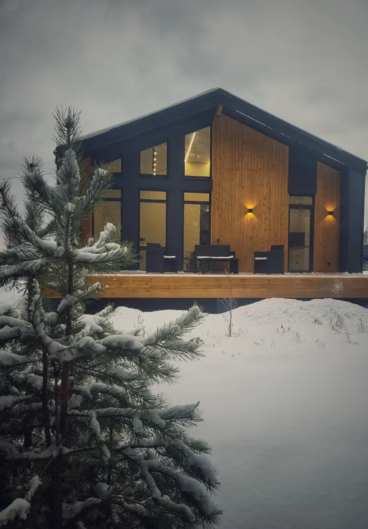 Дом в сосновом лесу