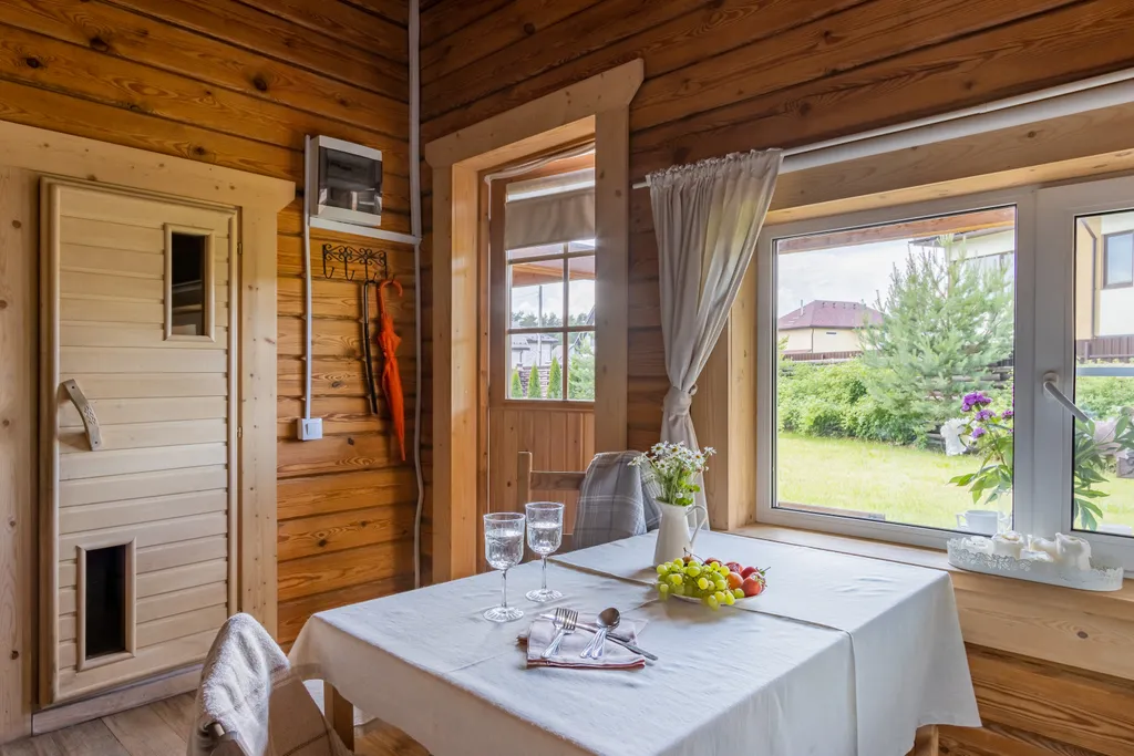 Коттедж Загородный дом на новогодние праздники с баней — им. Морозова